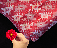 Kulfi Georgette Lal Zafrani Kulfi Georgette Lal Zafrani