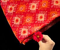 Kulfi Georgette Lal Zafrani Kulfi Georgette Lal Zafrani