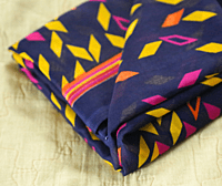 Kulfi Georgette Spark Blue