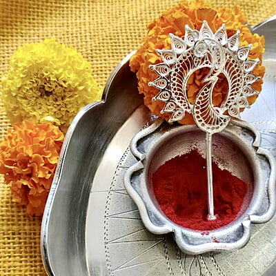 EXQUISITE FILIGREE TILAK STICK EXQUISITE FILIGREE TILAK STICK