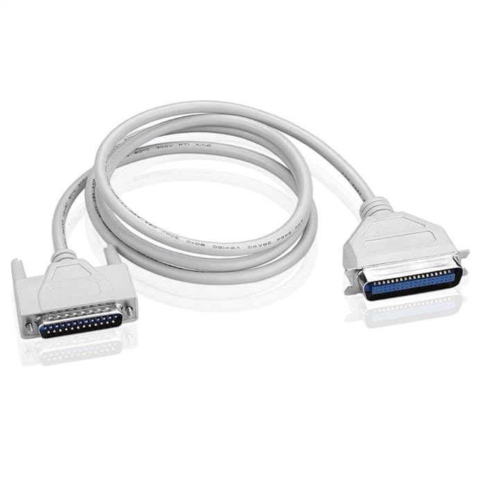 LPT DB25 Male to 36-Pin Parallel Printer Cable for Dot Matrix & Inkjet Printers LPT DB25 Male to 36-Pin Parallel Printer Cable for Dot Matrix & Inkjet Printers