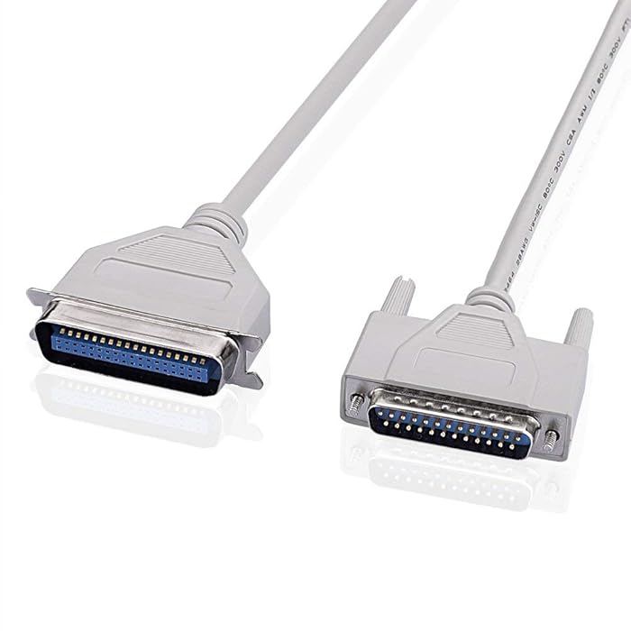 LPT DB25 Male to 36-Pin Parallel Printer Cable for Dot Matrix & Inkjet Printers LPT DB25 Male to 36-Pin Parallel Printer Cable for Dot Matrix & Inkjet Printers
