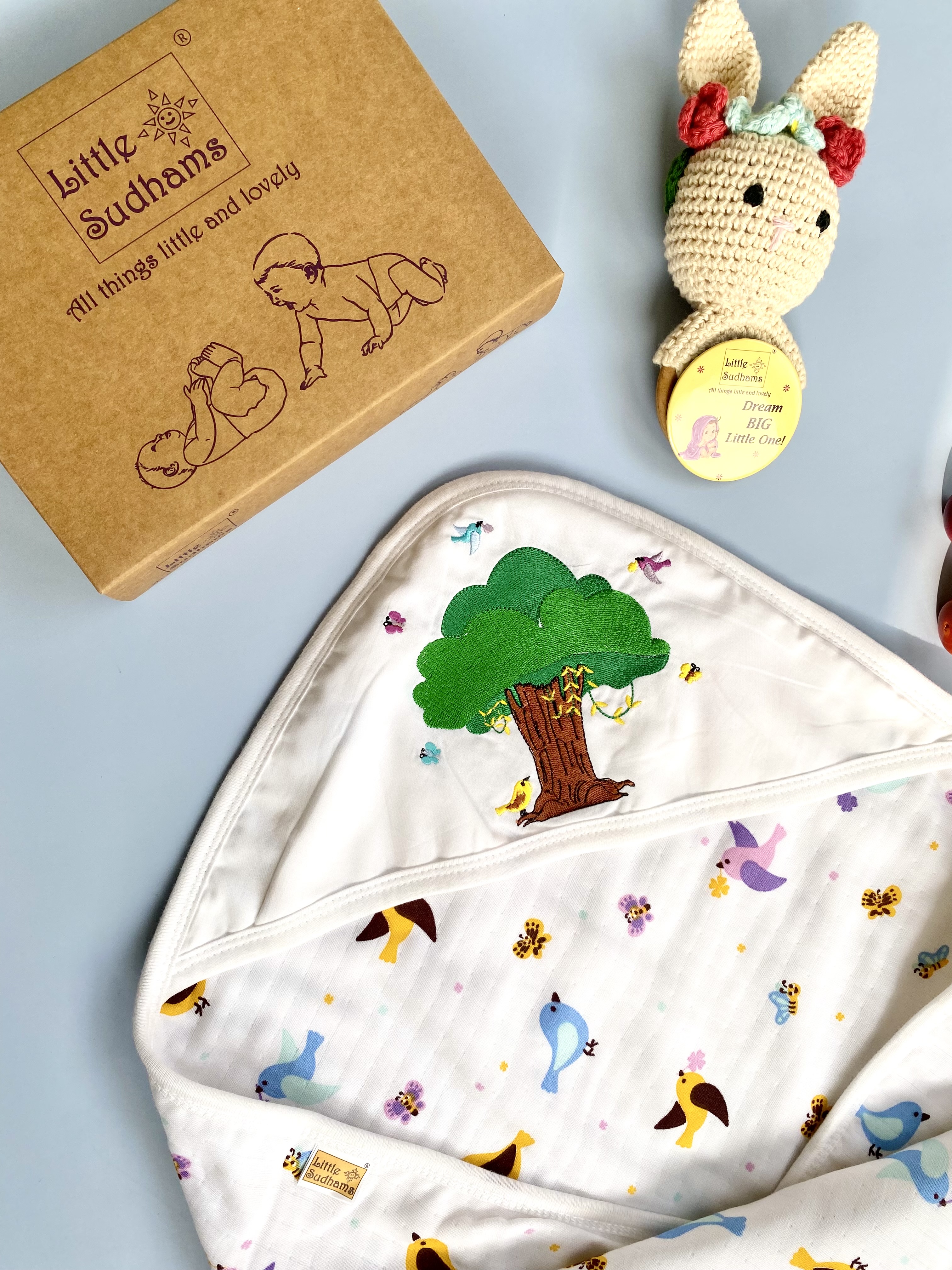 Muslin Cotton New-Born Baby Gift Set