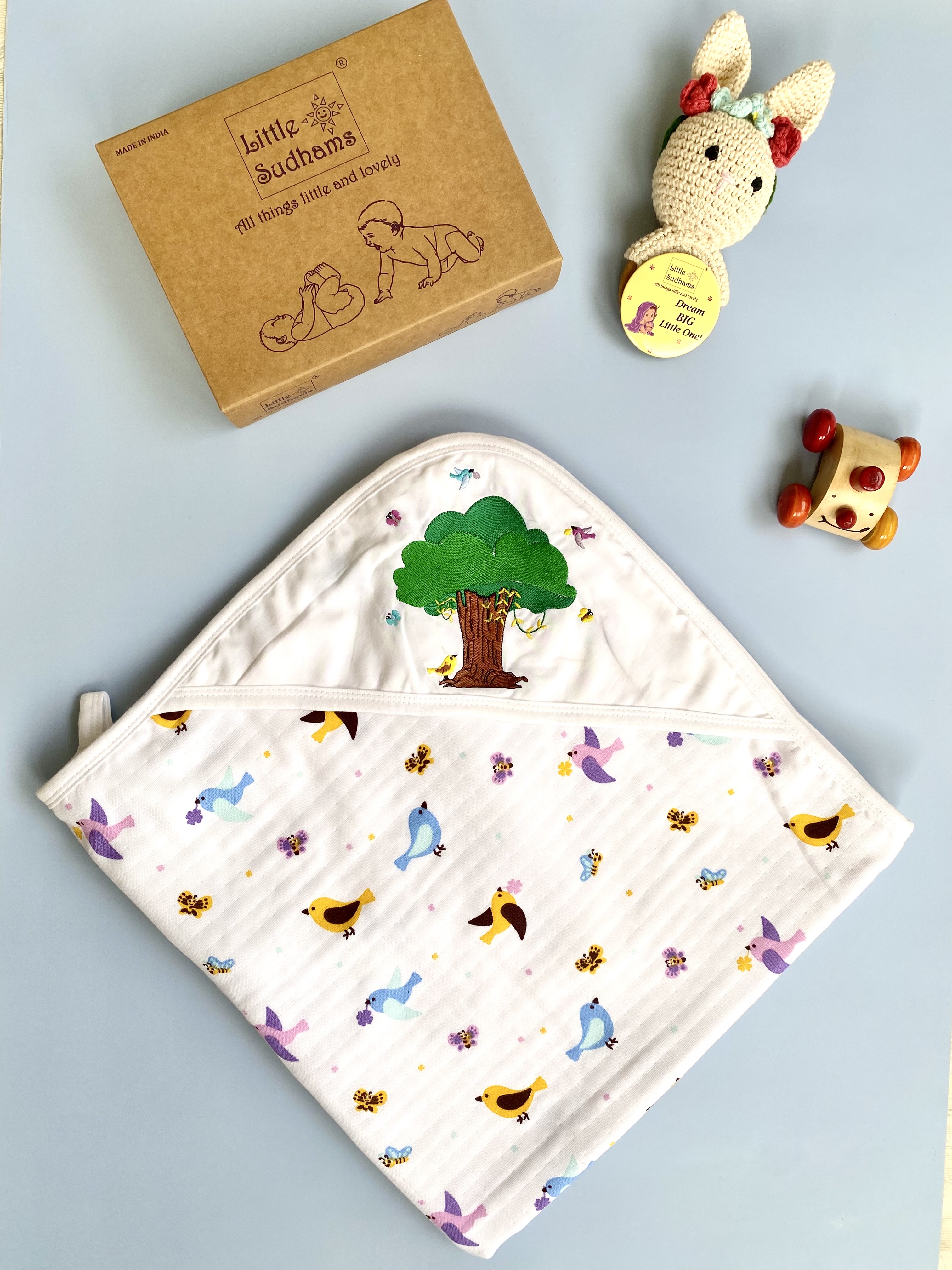 Muslin Cotton New-Born Baby Gift Set