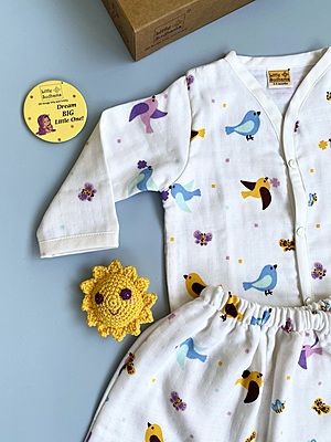 Muslin Cotton Full-Sleeve Set