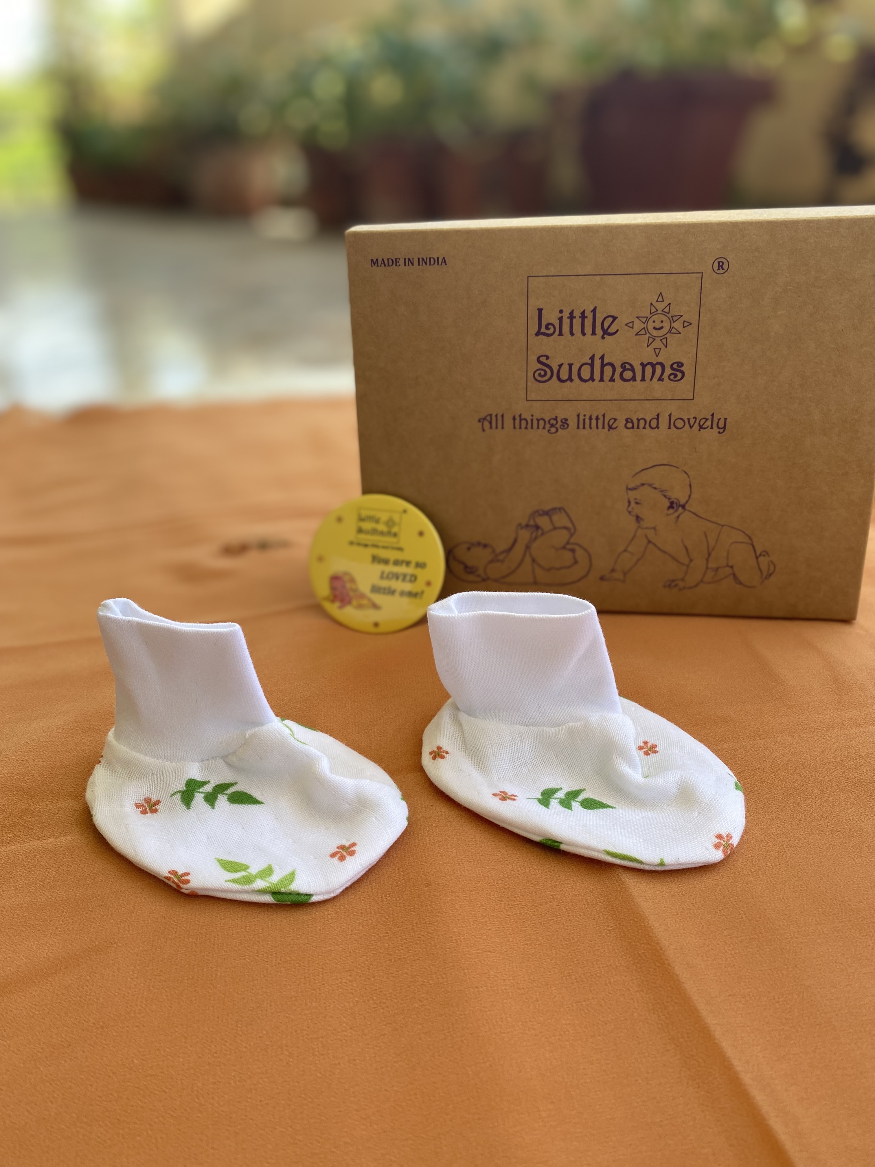 Muslin Cotton Newborn Baby Cap Set