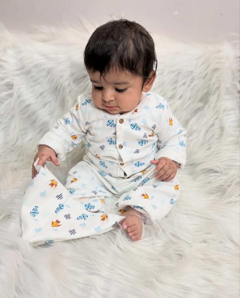 Muslin Cotton Full-Sleeve Set