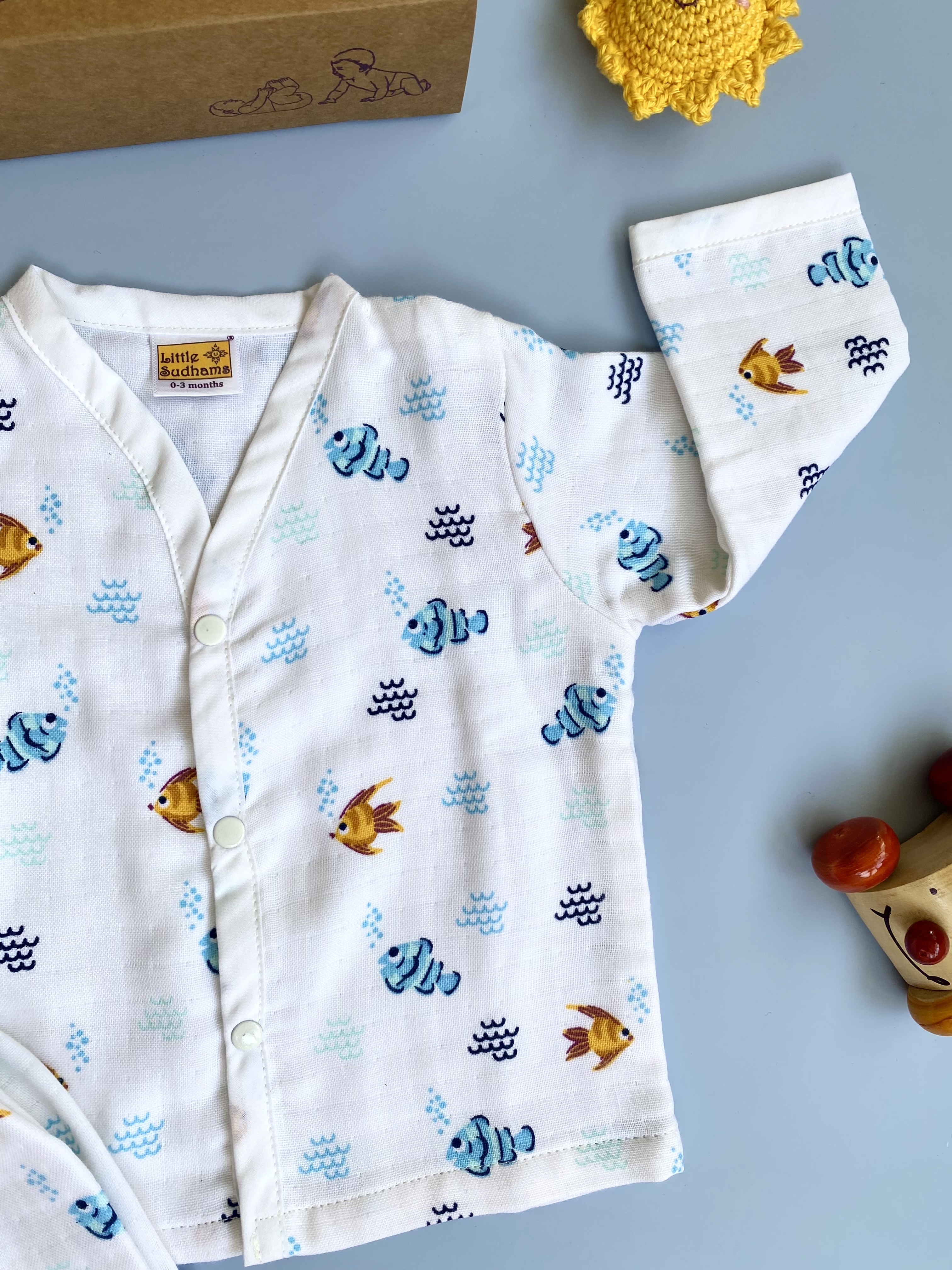 Muslin Cotton Full-Sleeve Set