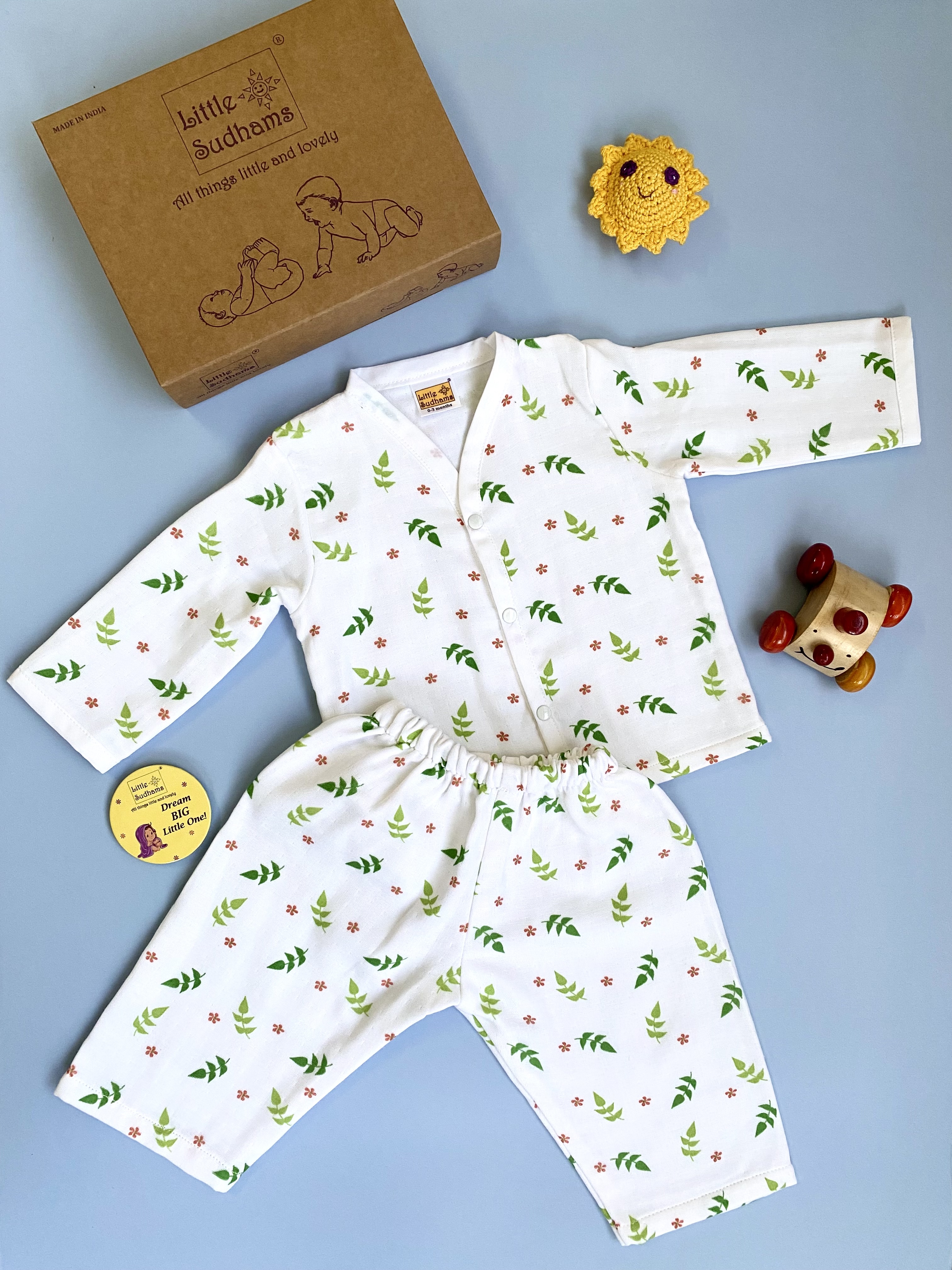 Muslin Cotton Full-Sleeve Set