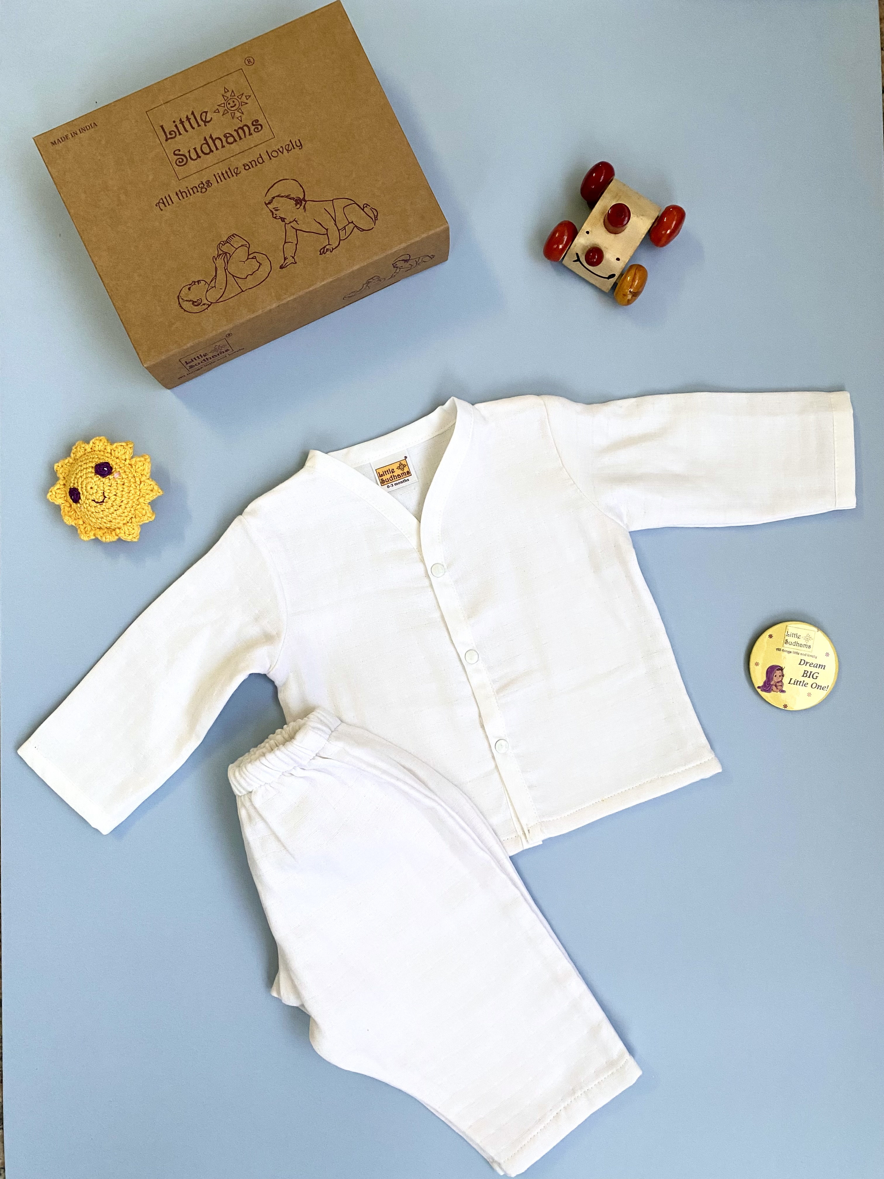 Muslin Cotton Full-Sleeve Set