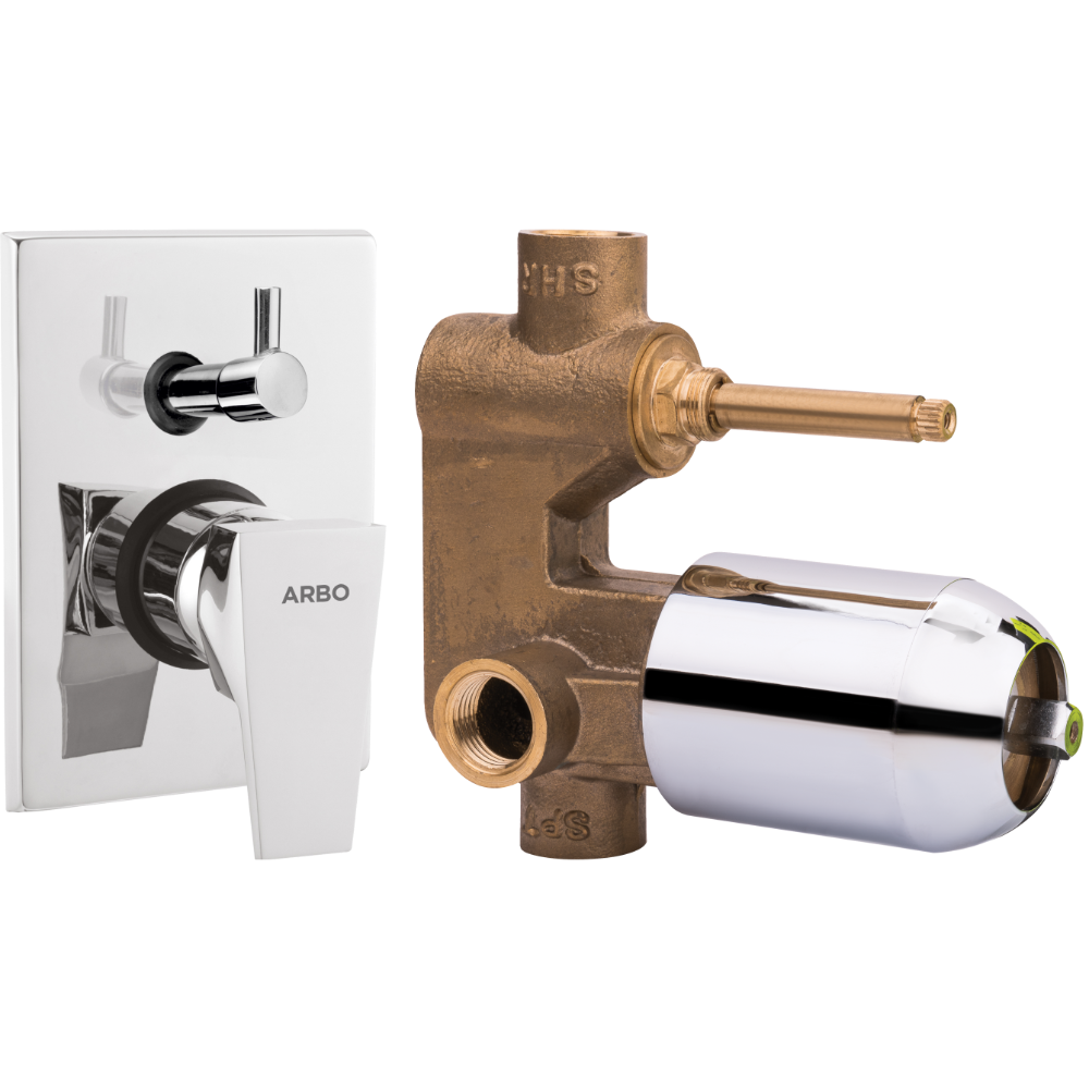 Lavish High Flow Diverter Body With Upper Part Set