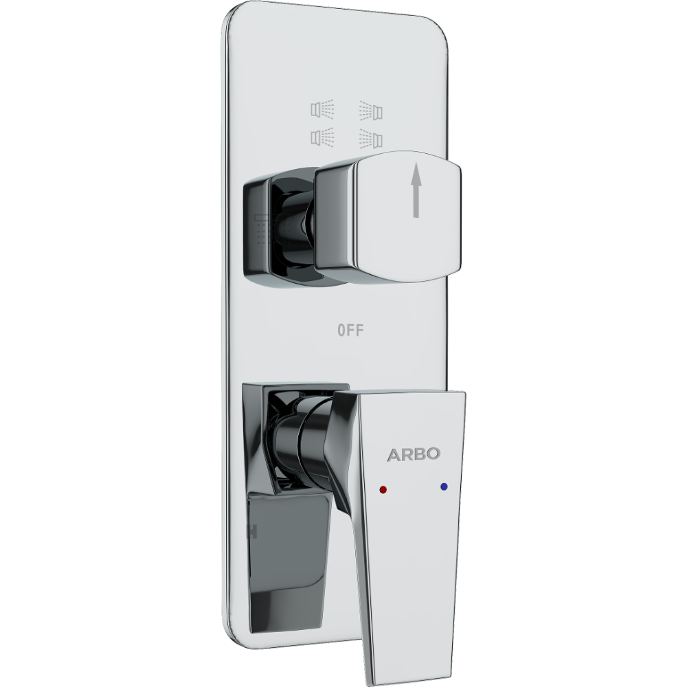 Lavish Exposed Part Kit For 2 Inlet 3 Outlet Single Lever High Flow Diverter