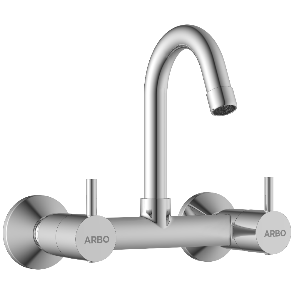 Lexus Sink Mixer With Swinging Spout With Connecting Legs With Wall Flange (Wall Mounted Model)