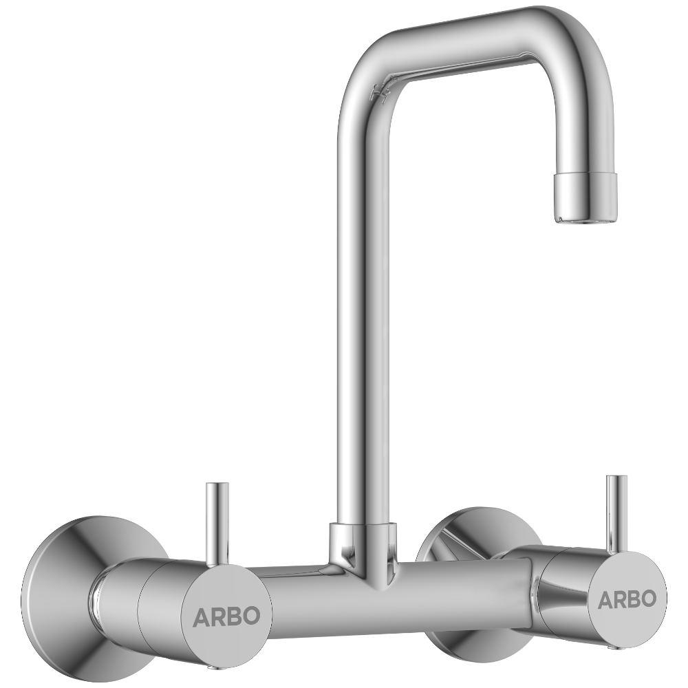 Lexus Sink Mixer With Swinging Spout With Connecting Legs With Wall Flange (Wall Mounted Model)