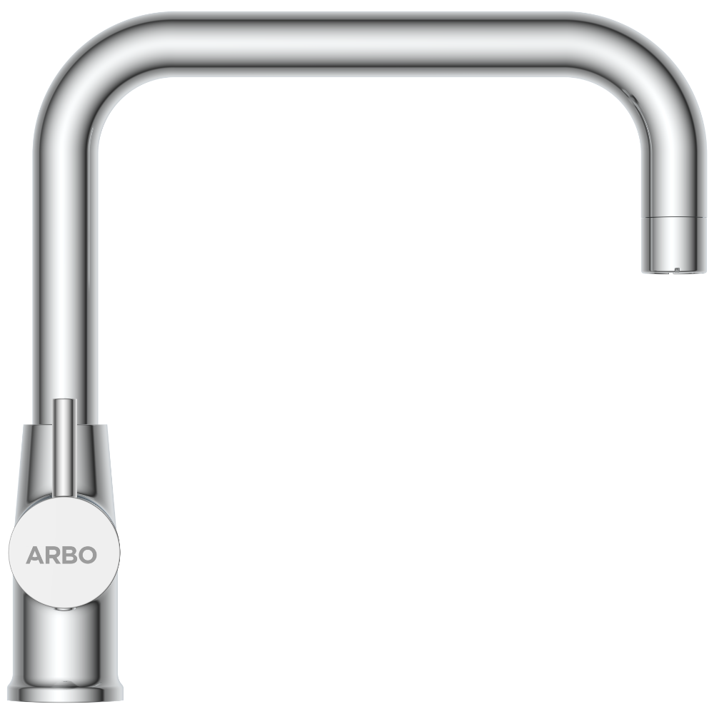 Lexus Center Hole Basin Mixer With Swinging Spout With Braided Hoses (Table Mounted Model)