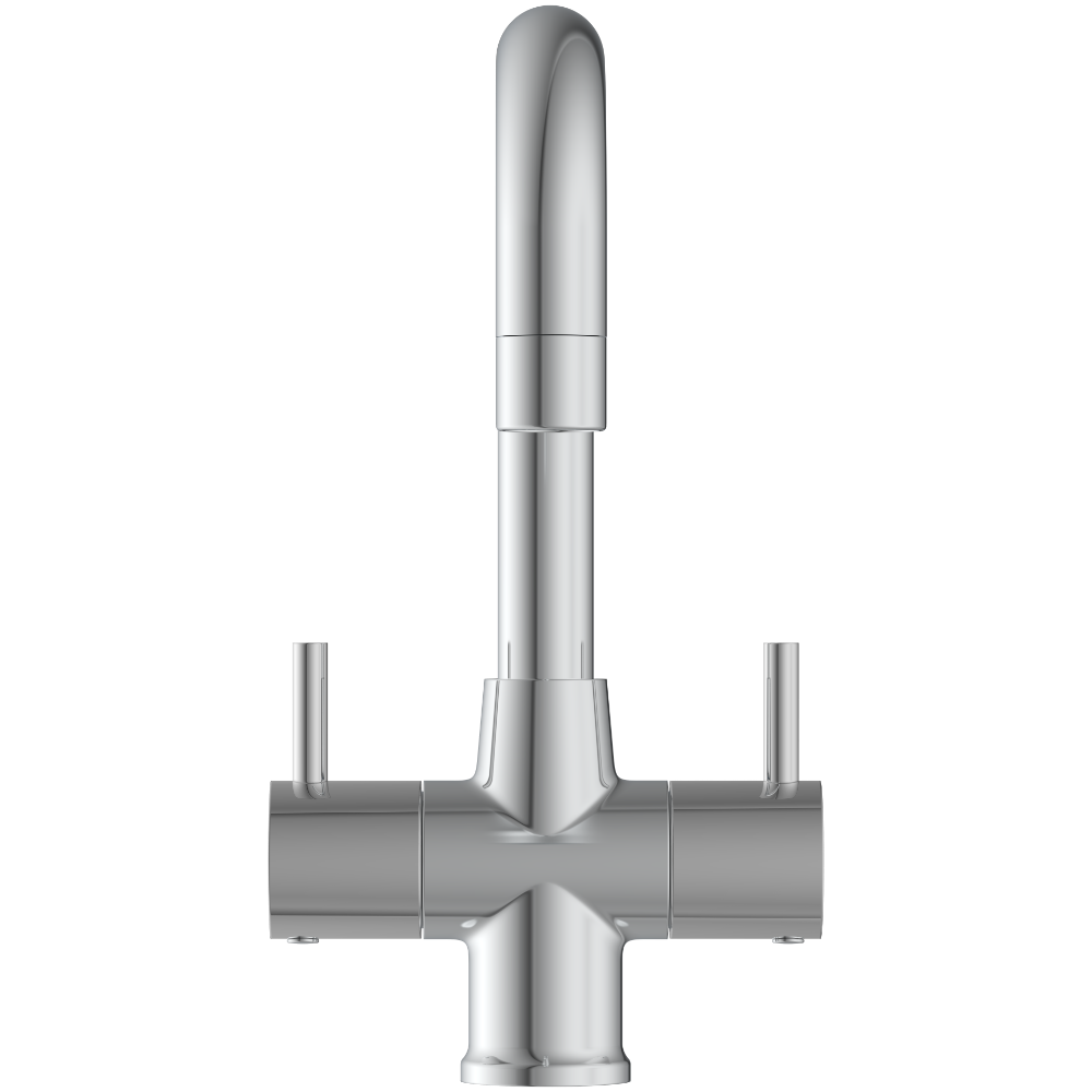 Lexus Center Hole Basin Mixer With Swinging Spout With Braided Hoses (Table Mounted Model)