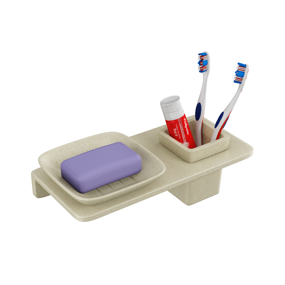 Lavish Small Square Soap Dish With Glass