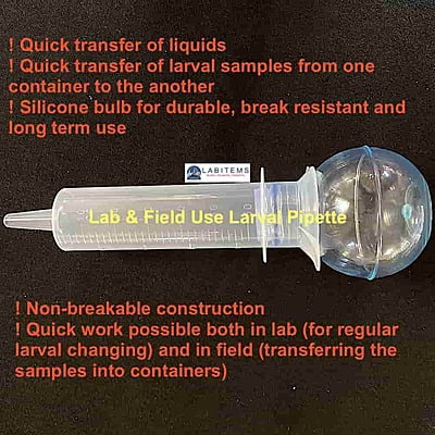 Larval pipettes for mosquito collections Larval pipettes for mosquito collections