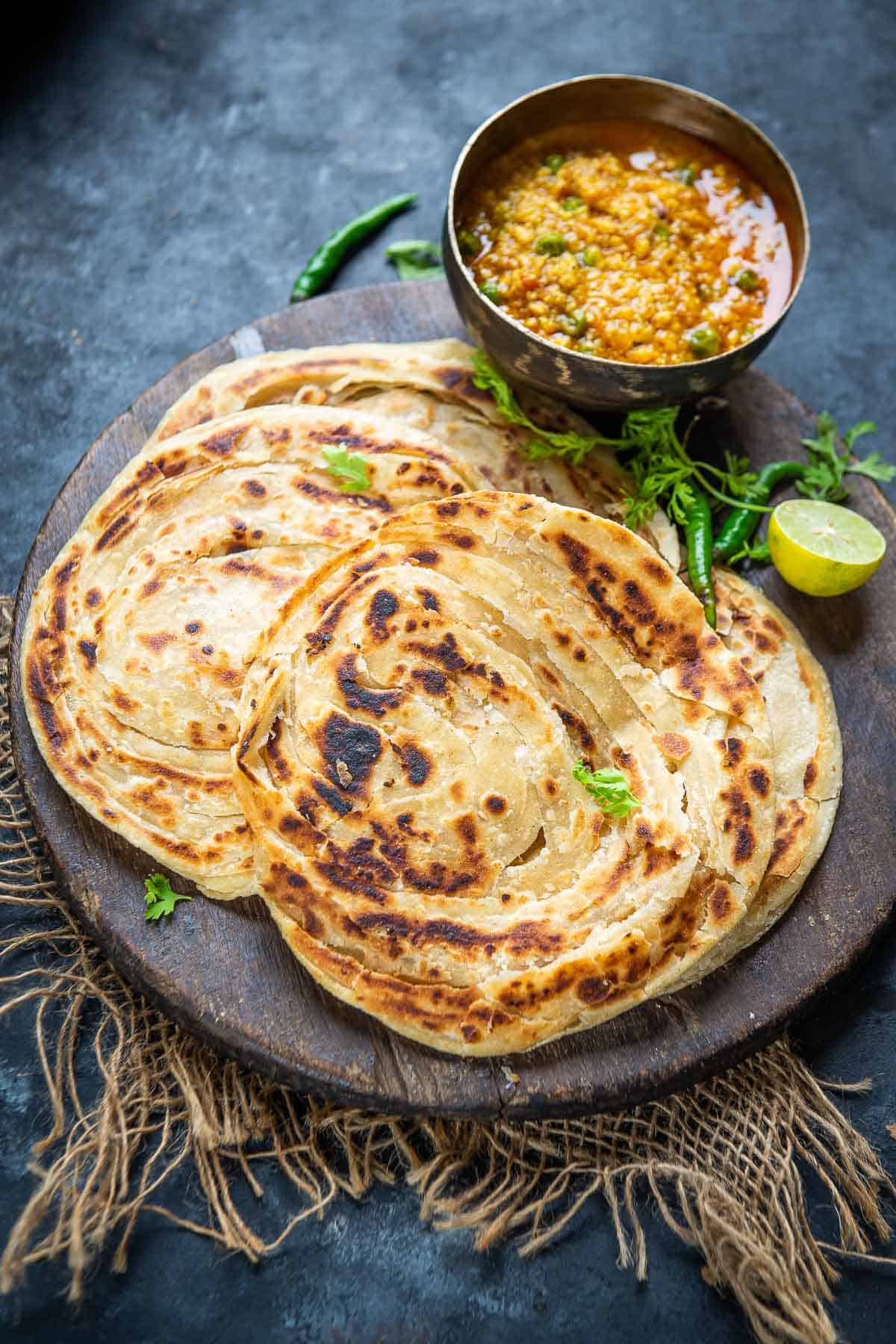 dal tadka n lachha paratha