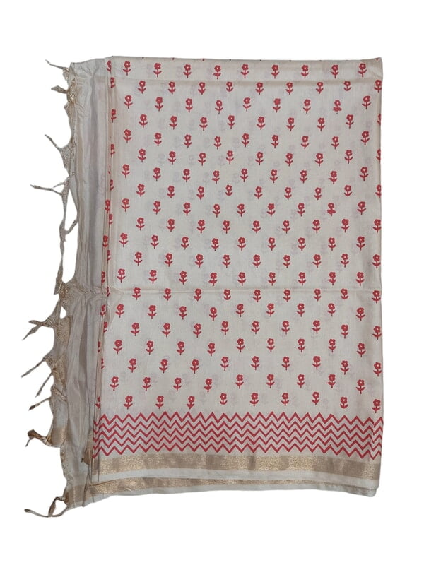 Lal Paar Durga Puja Bengali Katan Silk Saree for Women