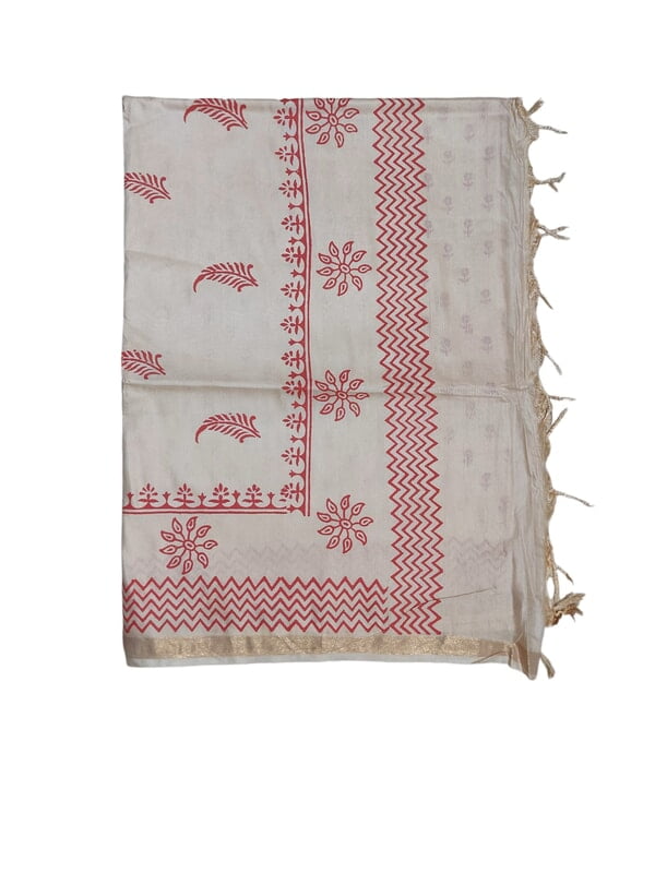 Lal Paar Durga Puja Bengali Katan Silk Saree for Women