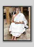 Holy Mother Sri Sarada Devi Photo - Sitting on Veranda Holy Mother Sri Sarada Devi Photo - Sitting on Veranda