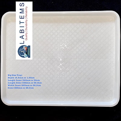 Larval sorting Tray Small with 29.1 cm x 18.8 cm x 1.8 cm depth Larval sorting Tray Small with 29.1 cm x 18.8 cm x 1.8 cm depth