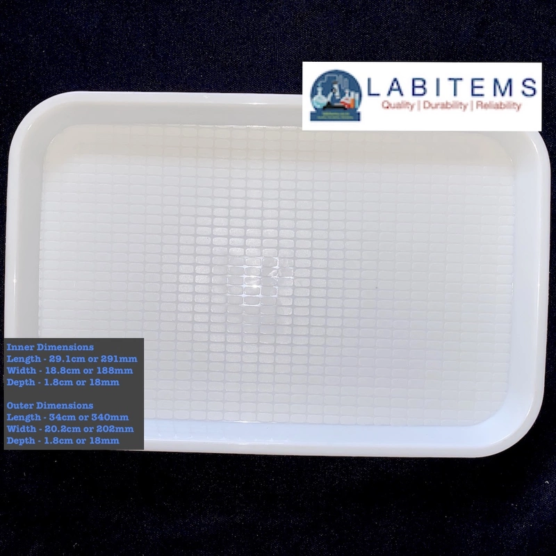 Larval sorting Tray Small with 29.1 cm x 18.8 cm x 1.8 cm depth Larval sorting Tray Small with 29.1 cm x 18.8 cm x 1.8 cm depth