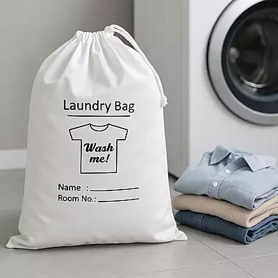 Disposable Laundry Bag - Non-Woven with String - Pack of 100