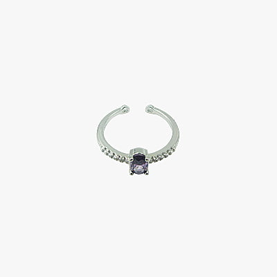 Lavendar Stone Embellished Finger Ring Lavendar Stone Embellished Finger Ring