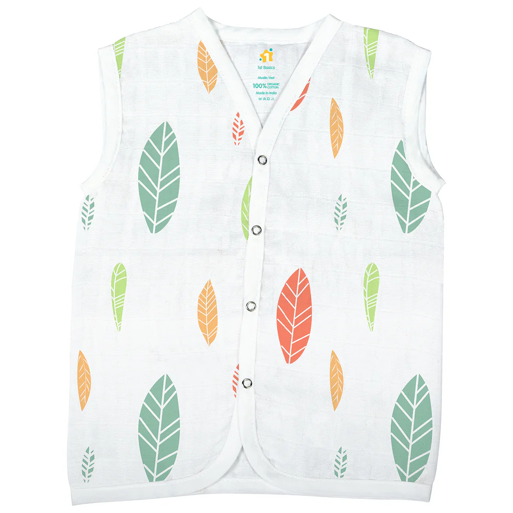 1st Step Muslin Button Jhabla - Medium (6-9Months) 1st Step Muslin Button Jhabla - Medium (6-9Months)
