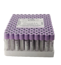 Levram Non Vacuum L Tube  K3 EDTA (Double Cap)