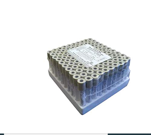 Levram Non Vacuum Blood Collection Tubes - Sodium Fluoride (Double Cap)