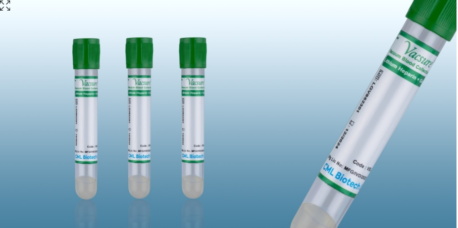 Vacsure Vacuum Blood Collection Tubes - Lithium Heparin + Gel Vacsure Vacuum Blood Collection Tubes - Lithium Heparin + Gel