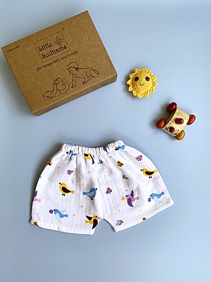 Muslin Cotton Short-Sleeve Set