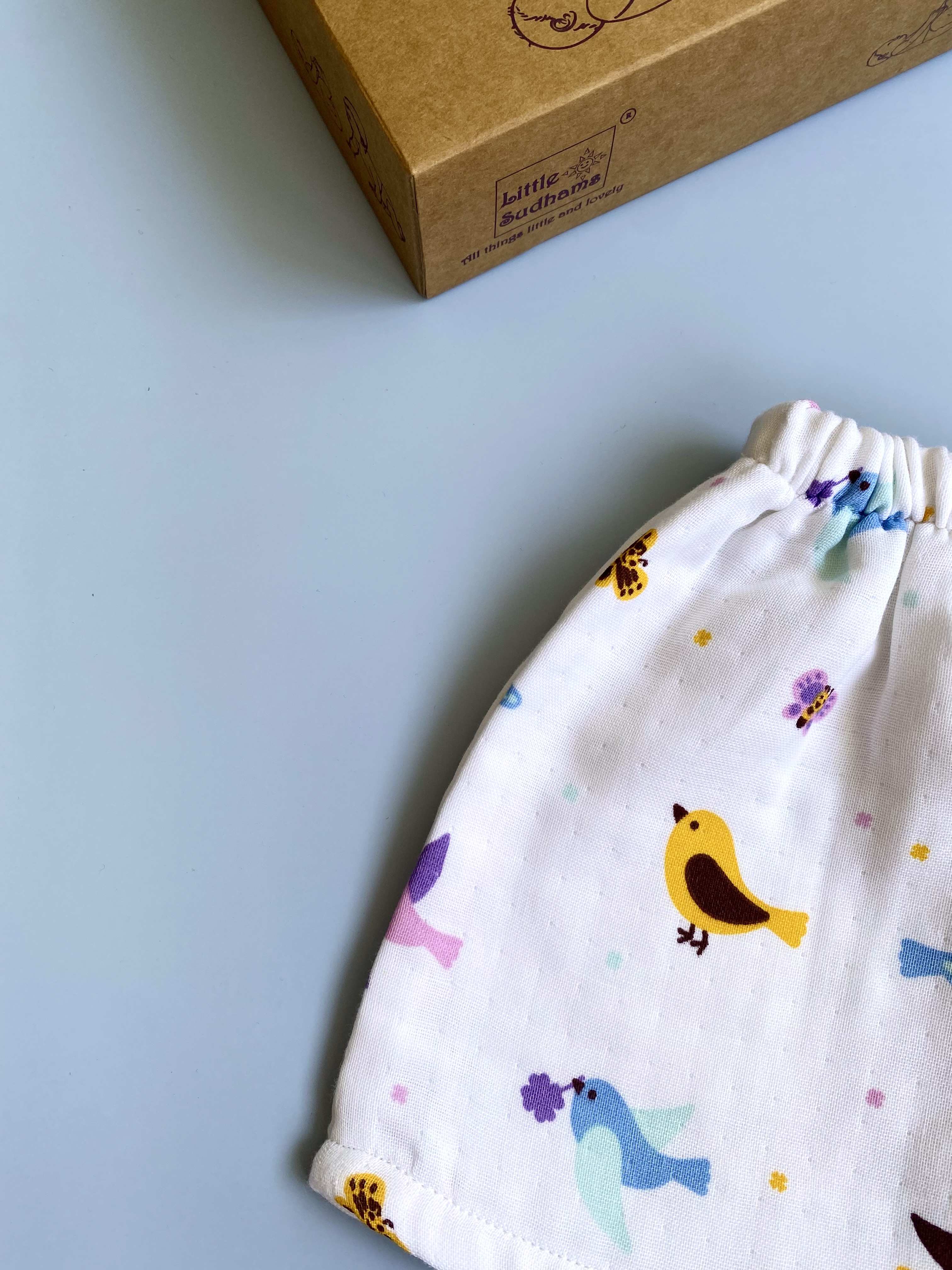 Muslin Cotton Short-Sleeve Set