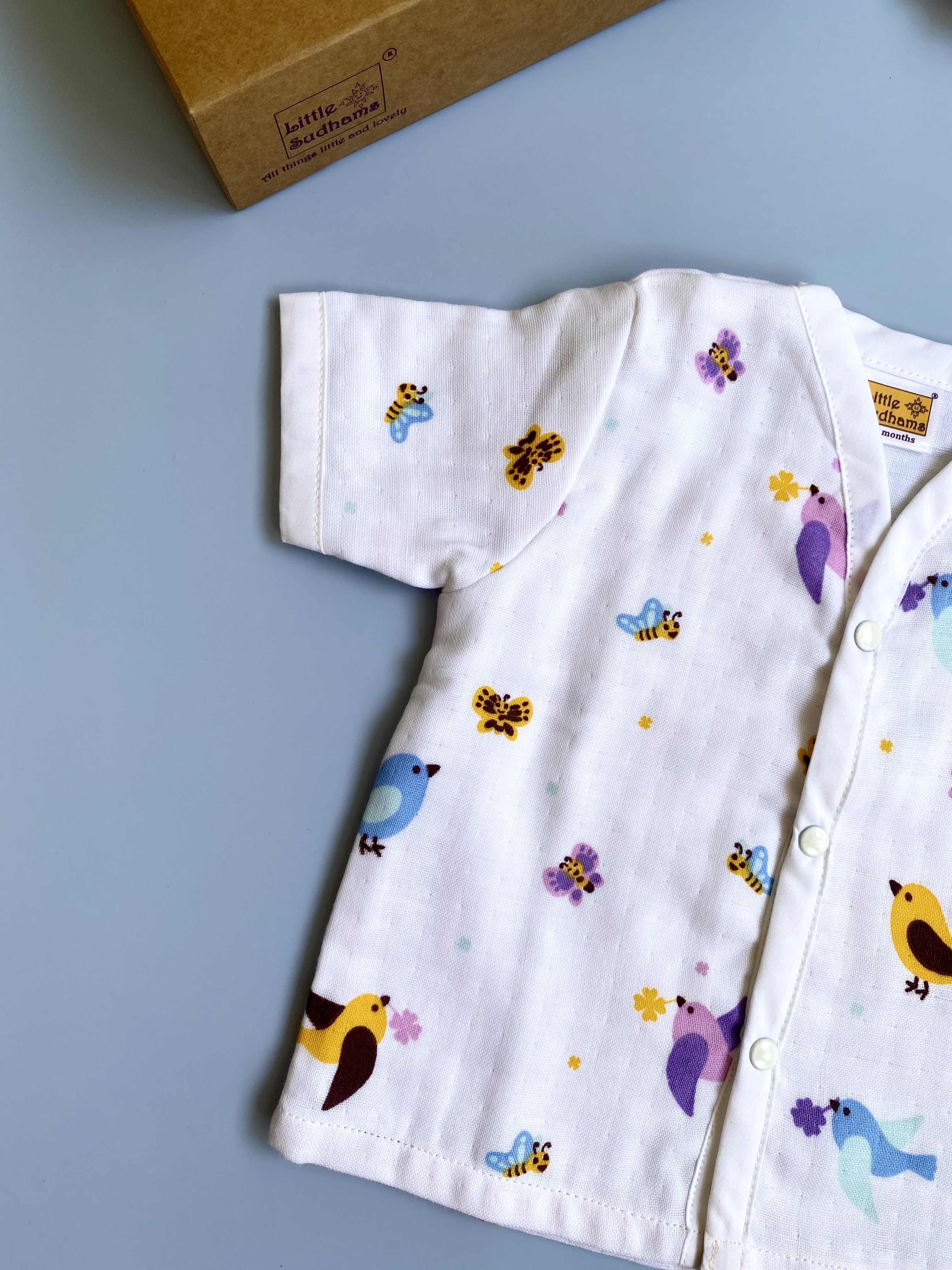 Muslin Cotton Short-Sleeve Set