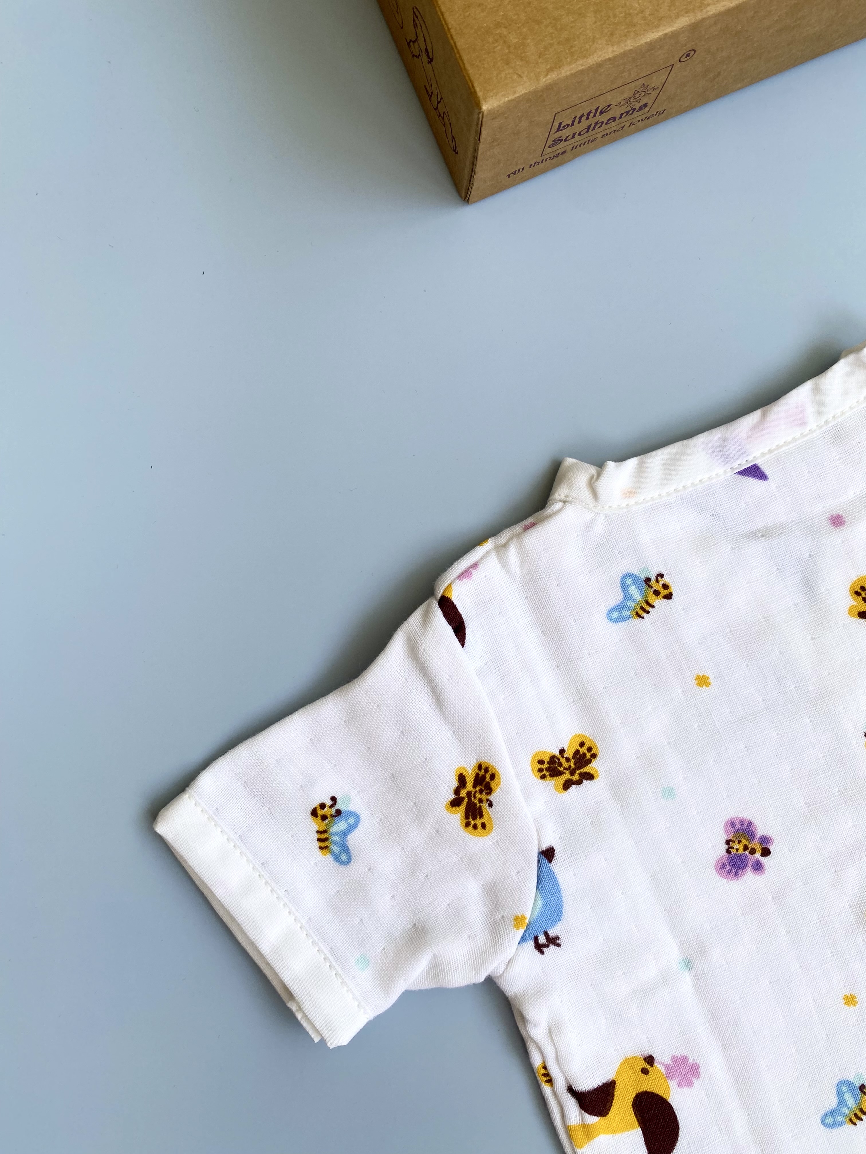 Muslin Cotton Short-Sleeve Set