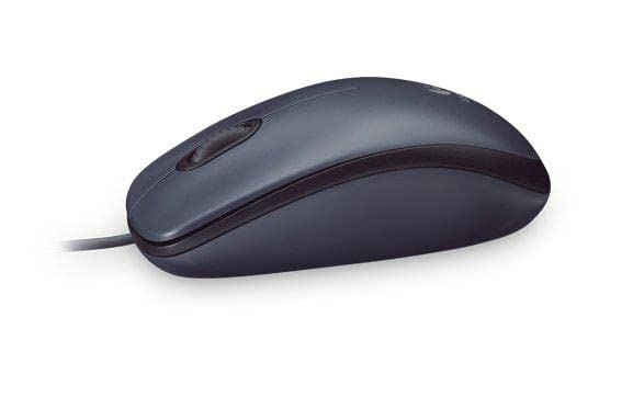 Logitech M90 Wired USB Mouse, 3 yr Warranty, 1000 DPI Optical Tracking, Ambidextrous   |Black