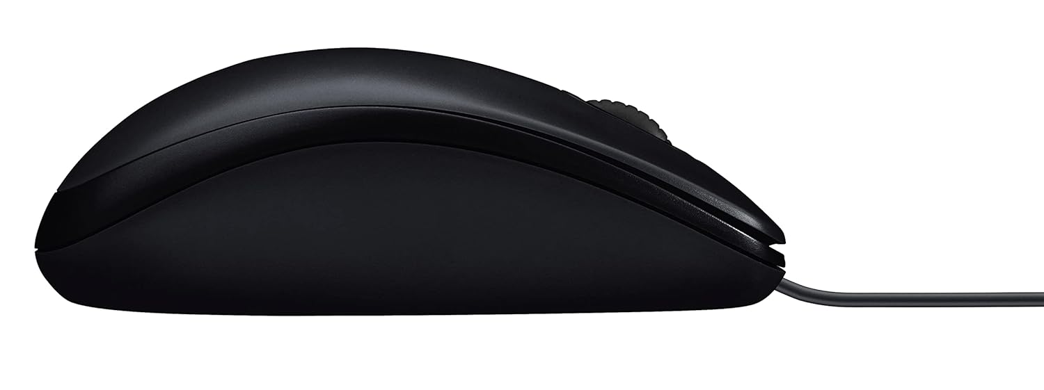 Logitech M90 Wired USB Mouse, 3 yr Warranty, 1000 DPI Optical Tracking, Ambidextrous   |Black
