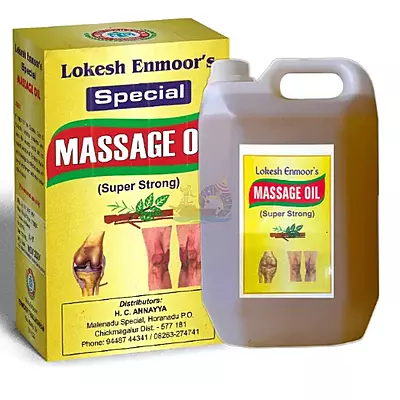 Lokesh Emnoor's Special Ayurvedic Massage Oil for Pain Relief & Relaxation | Natural Herbal Blend Lokesh Emnoor's Special Ayurvedic Massage Oil for Pain Relief & Relaxation | Natural Herbal Blend