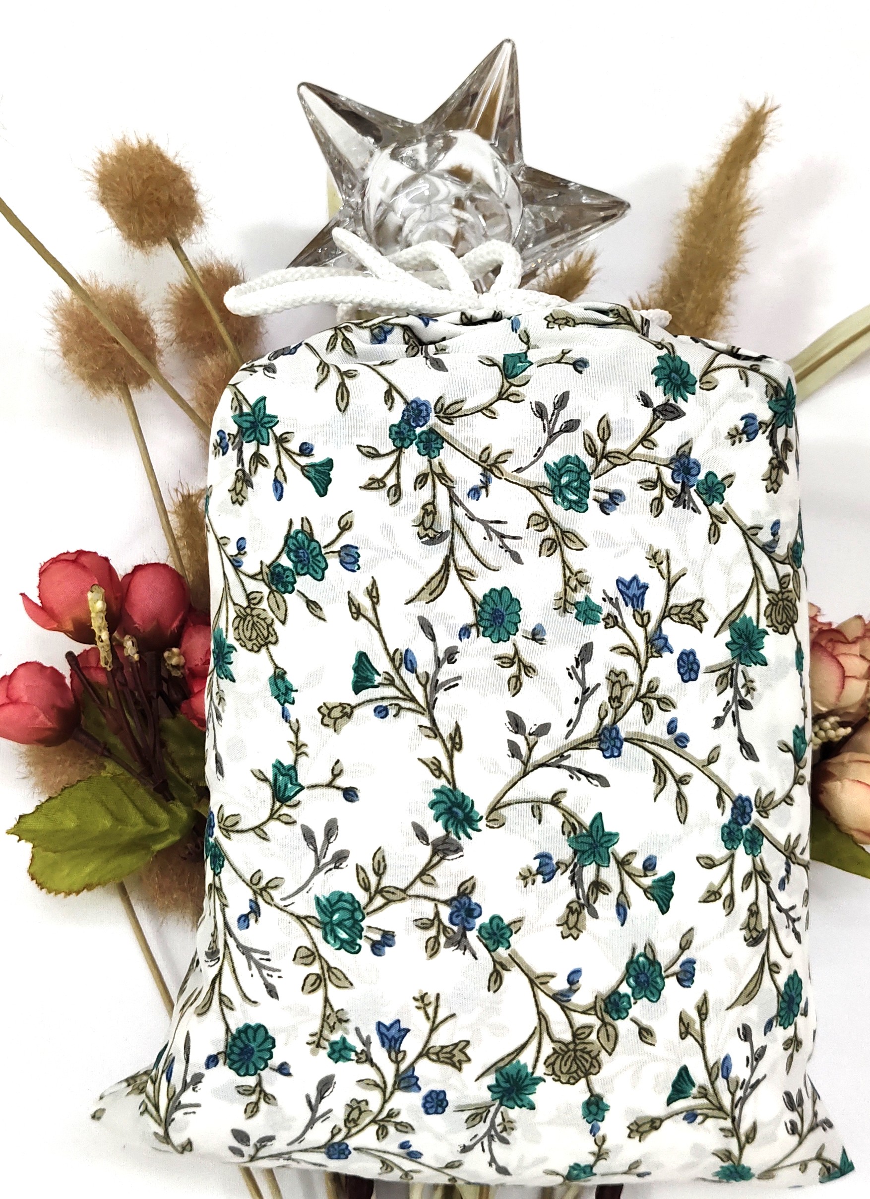 Soft Cotton Long Prayer Dress with Pouch