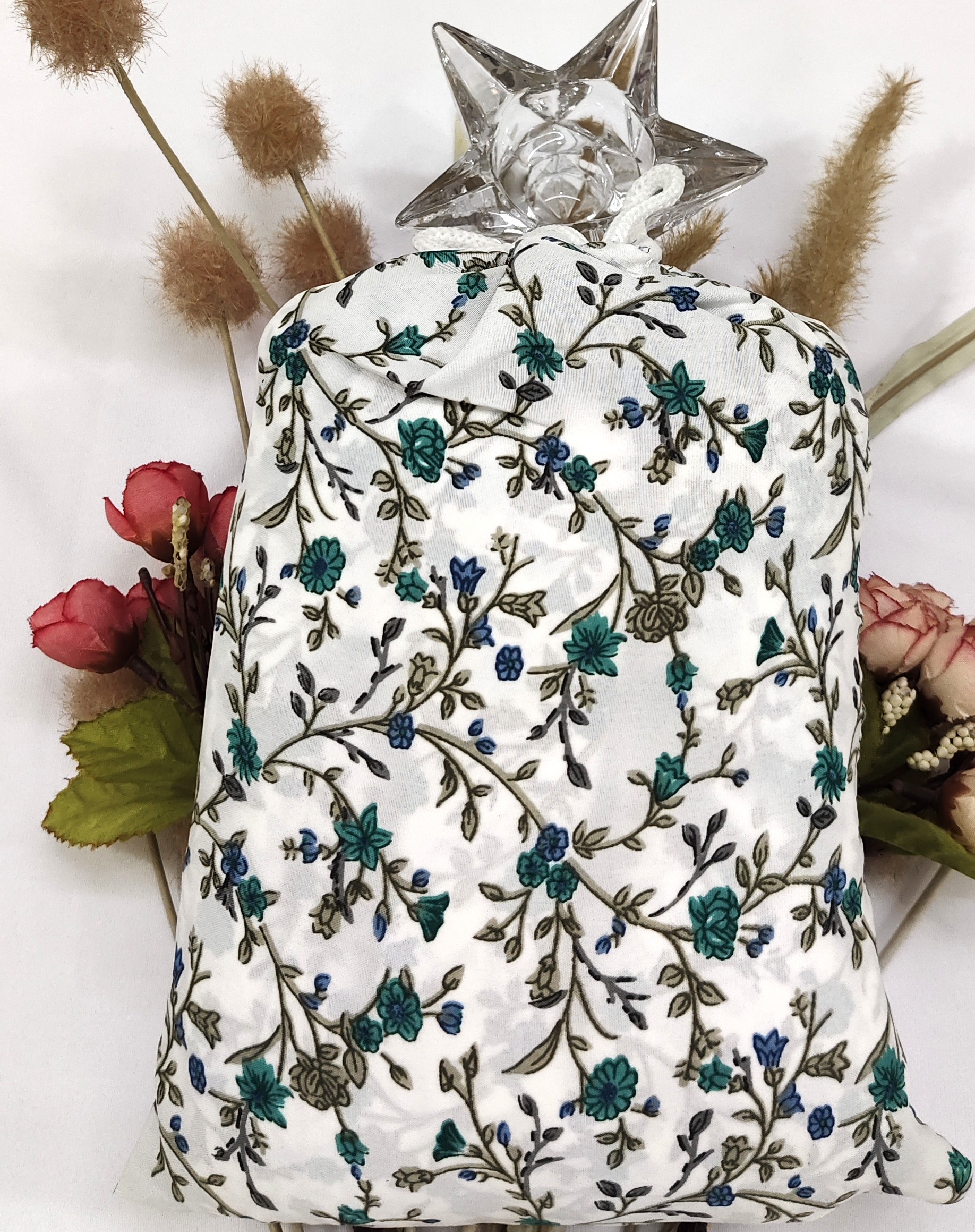 Soft Cotton Long Prayer Dress with Pouch