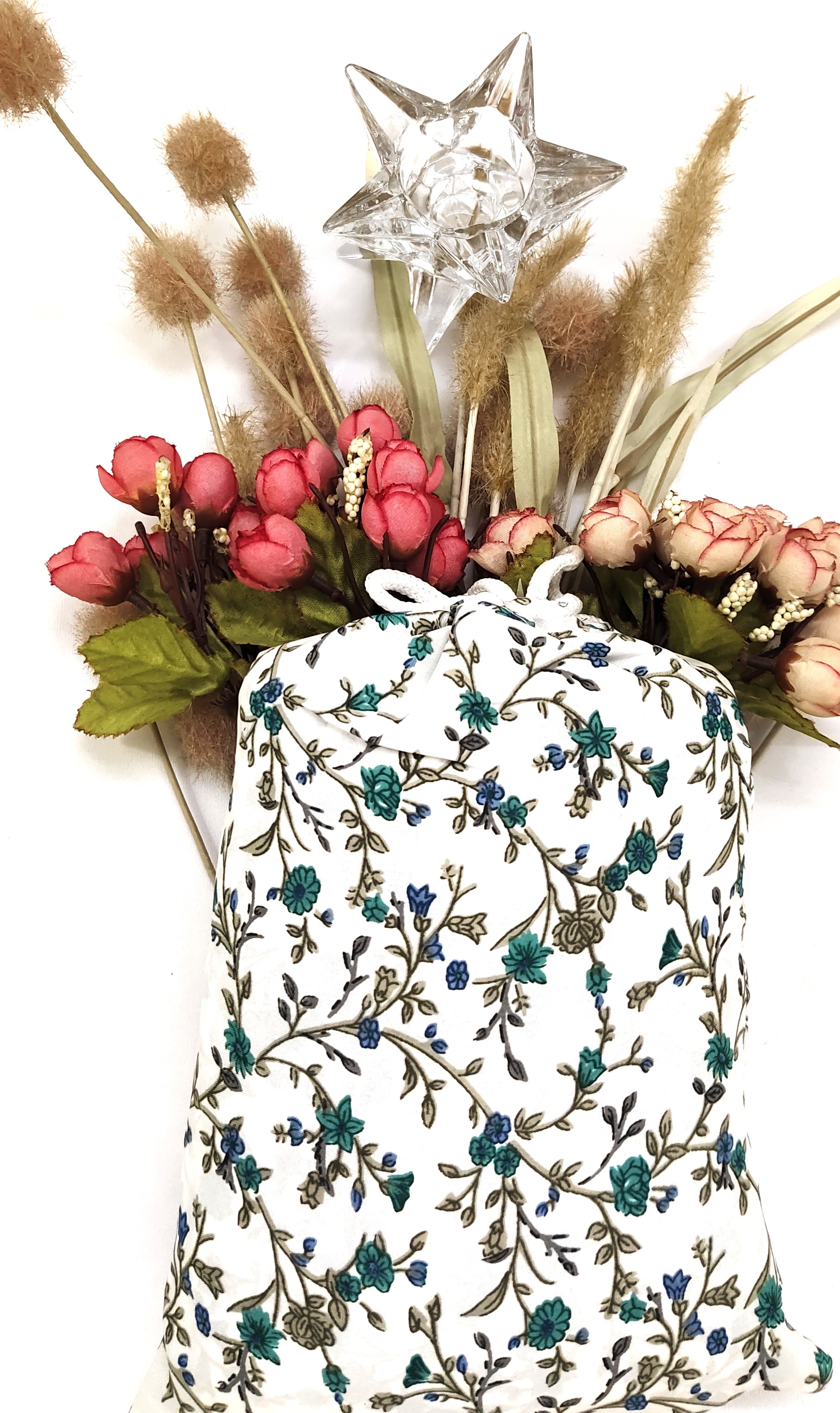 Soft Cotton Long Prayer Dress with Pouch