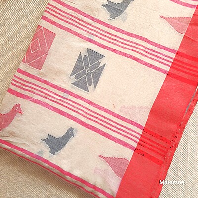Cream Handloom Soft Cotton Saree with Butti work Cream Handloom Soft Cotton Saree with Butti work