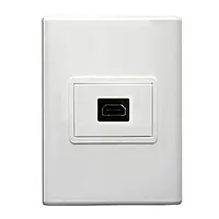 Face Plate, Single/Dual Port Wall Mount Network Socket for RJ45 Ethernet, LAN, and Data Cabling Face Plate, Single/Dual Port Wall Mount Network Socket for RJ45 Ethernet, LAN, and Data Cabling