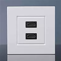 Face Plate, Single/Dual Port Wall Mount Network Socket for RJ45 Ethernet, LAN, and Data Cabling Face Plate, Single/Dual Port Wall Mount Network Socket for RJ45 Ethernet, LAN, and Data Cabling