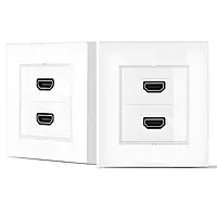 Face Plate, Single/Dual Port Wall Mount Network Socket for RJ45 Ethernet, LAN, and Data Cabling Face Plate, Single/Dual Port Wall Mount Network Socket for RJ45 Ethernet, LAN, and Data Cabling