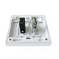 Face Plate, Single/Dual Port Wall Mount Network Socket for RJ45 Ethernet, LAN, and Data Cabling Face Plate, Single/Dual Port Wall Mount Network Socket for RJ45 Ethernet, LAN, and Data Cabling