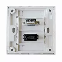 Face Plate, Single/Dual Port Wall Mount Network Socket for RJ45 Ethernet, LAN, and Data Cabling Face Plate, Single/Dual Port Wall Mount Network Socket for RJ45 Ethernet, LAN, and Data Cabling